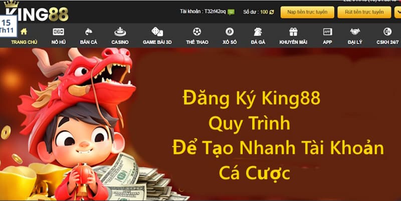 Hướng dẫn đăng ký KING88 từ A-Z dành cho tân thủ 3 đăng ký KING88